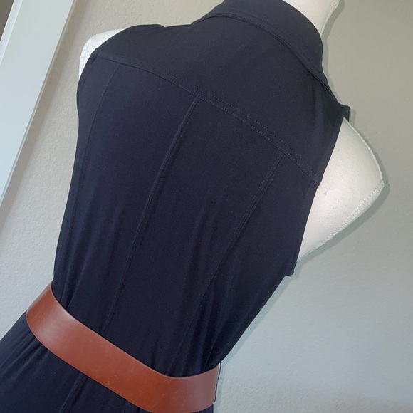 TRADE with Jennifer Michael Michael Kors Sleeveless Maxi Dress Dark Blue Size S - Picture 10 of 13